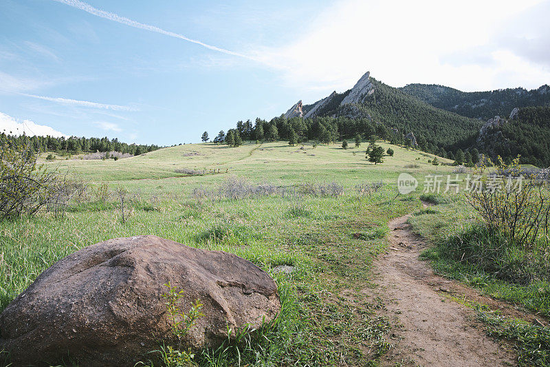 Boulder chautaqua公园和Flatirons